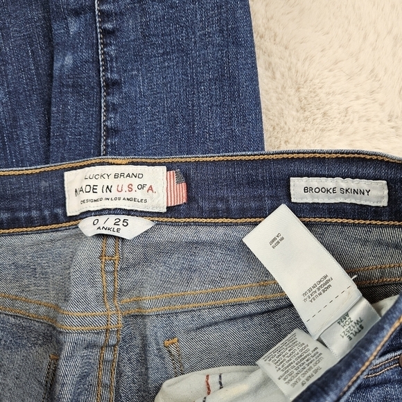 Lucky Brand Ankle Brooke Skinny Denim Jeans 0/25 - Picture 4 of 9